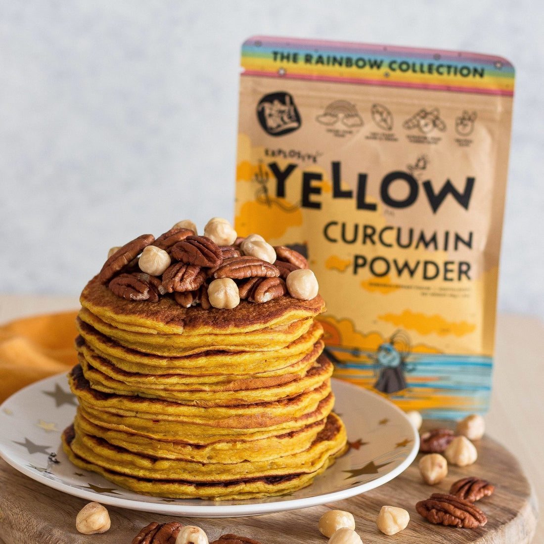 Pumpkin Turmeric Pancakes | Rawnice